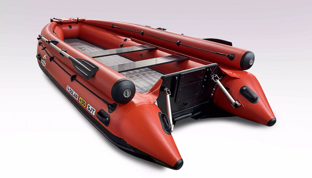 Лодка надувная моторная Solar-430 super jet tunnel (expedition) — изображение 5